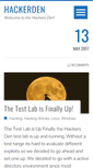 Mobile Screenshot of hackerden.com